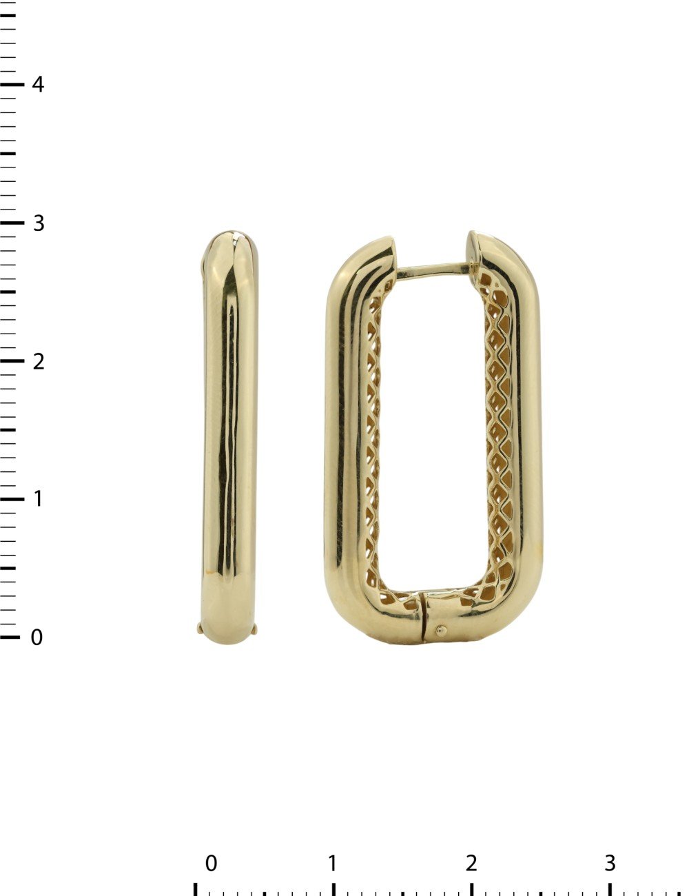 Серьги из лимонного золота 585 пробы