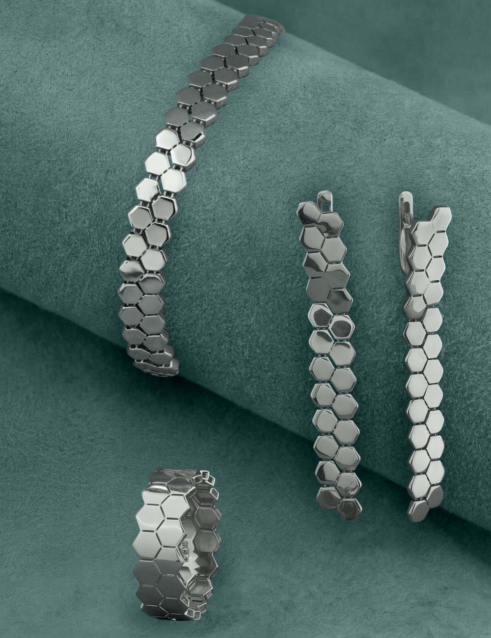 Серьги из белого золота 585 пробы