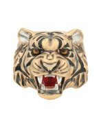 Кольцо из золота 585 пробы c эмалью