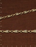 Цепь из лимонного золота 585 пробы