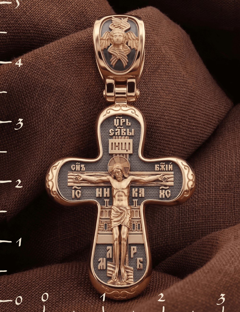 Крест из золота 585 пробы