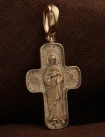Крест из золота 585 пробы