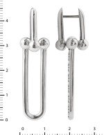 Серьги из белого золота 585 пробы