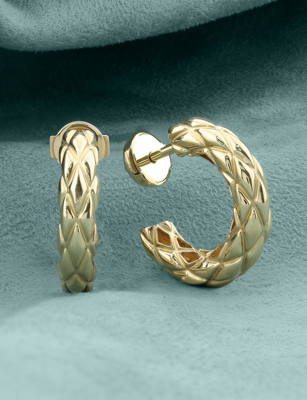 Серьги из лимонного золота 585 пробы