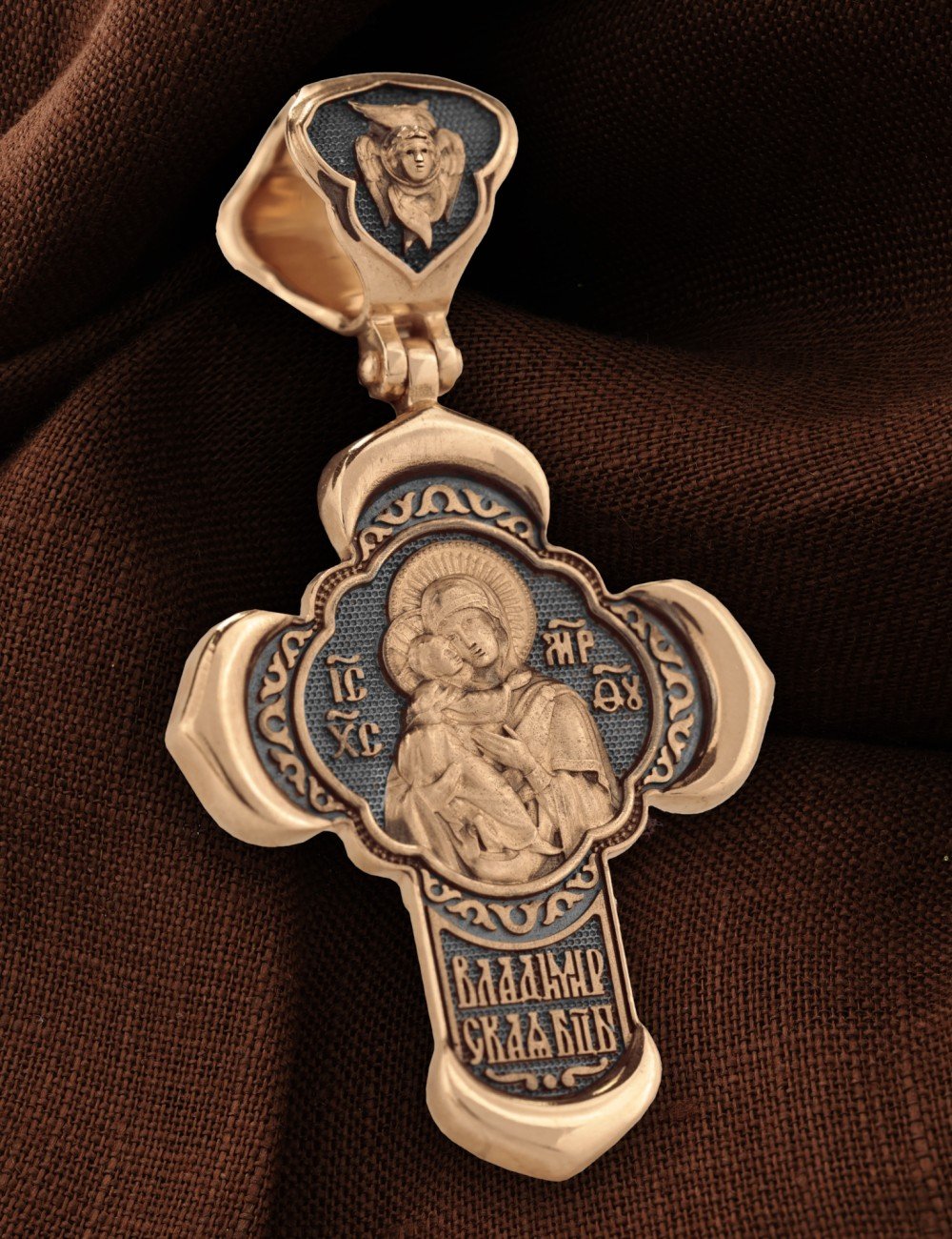 Крест из золота 585 пробы