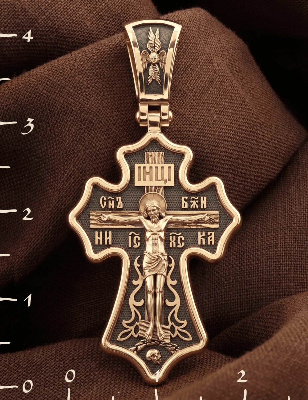Крест из золота 585 пробы