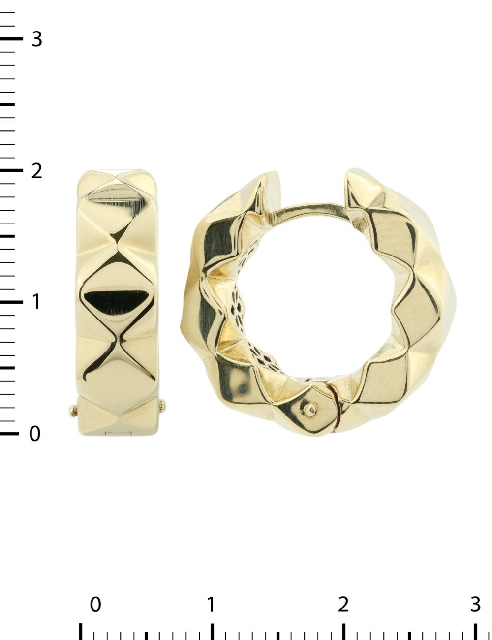 Серьги из лимонного золота 585 пробы