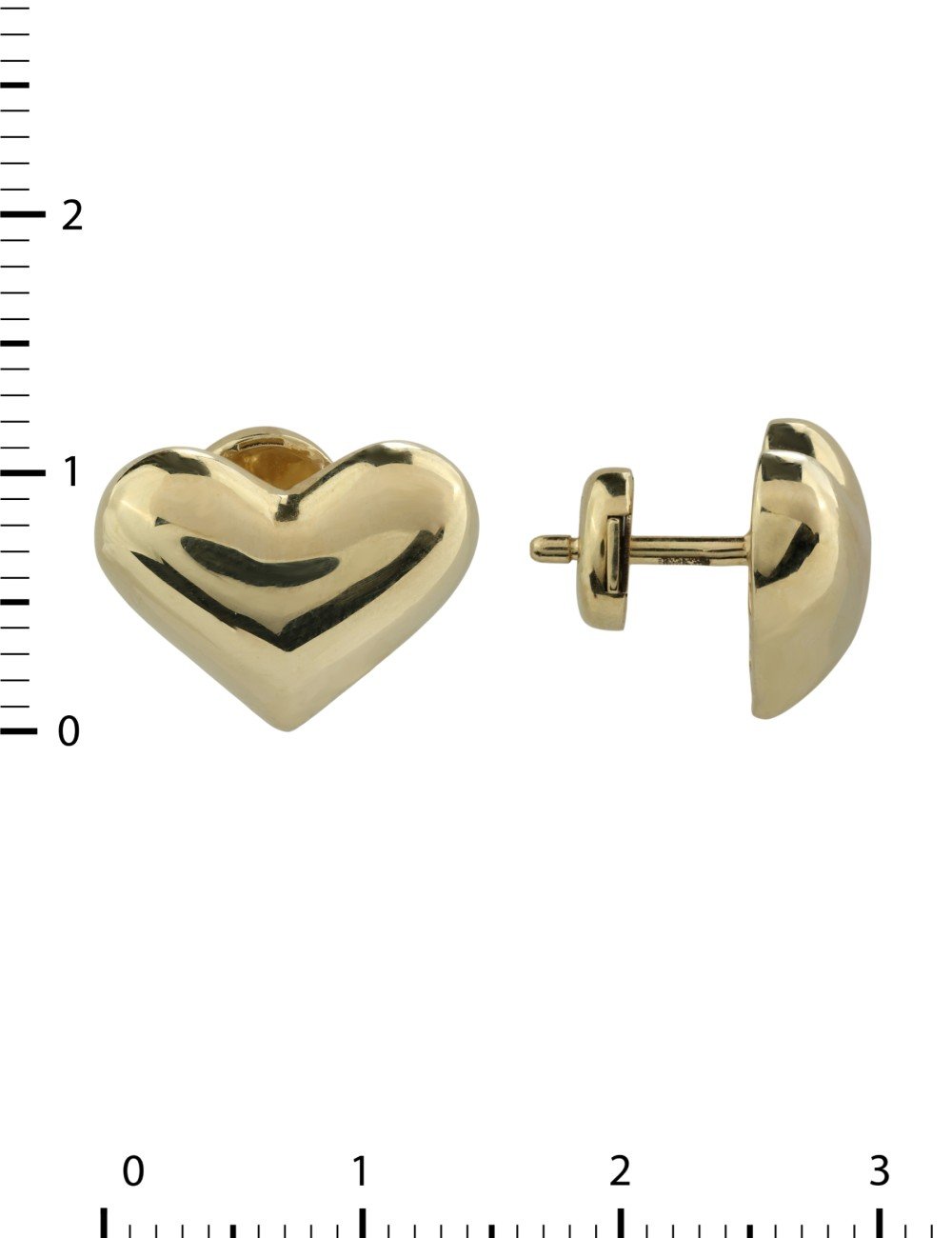 Серьги из лимонного золота 585 пробы