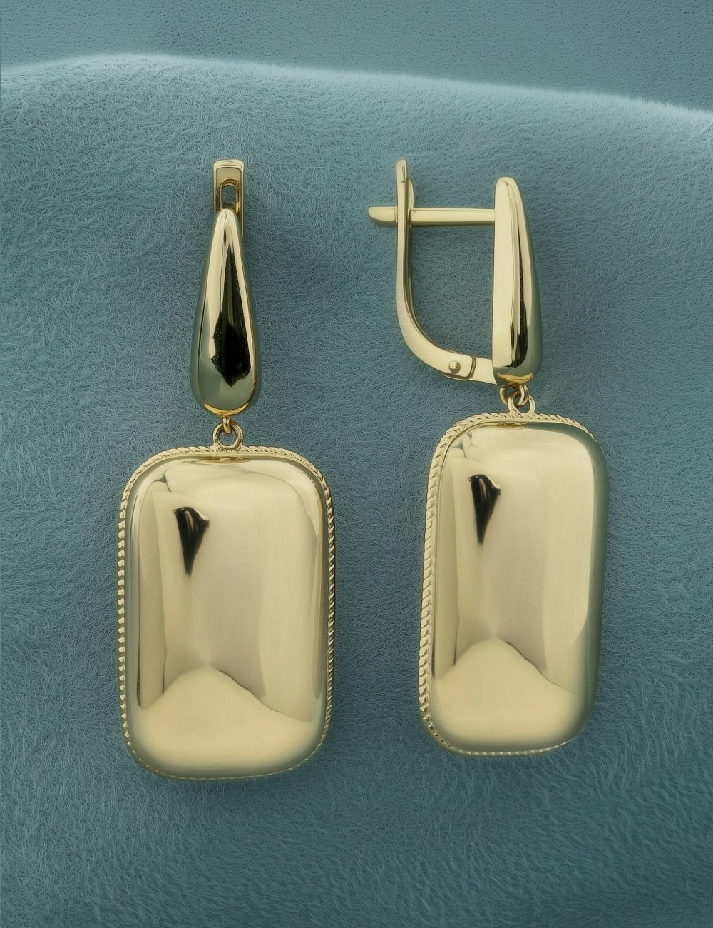 Серьги из лимонного золота 585 пробы