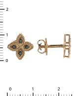 Серьги из золота 585 пробы c бриллиантами