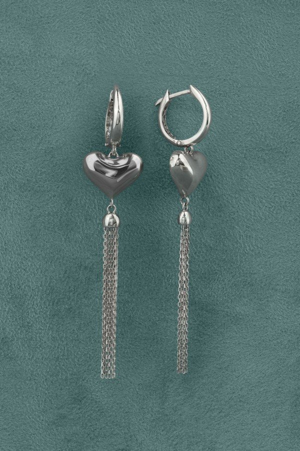 Серьги из белого золота 585 пробы