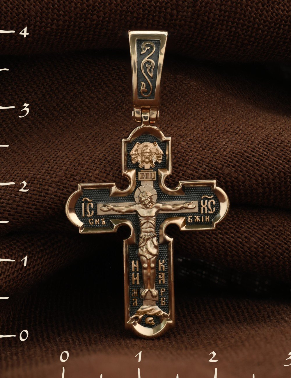 Крест из золота 585 пробы