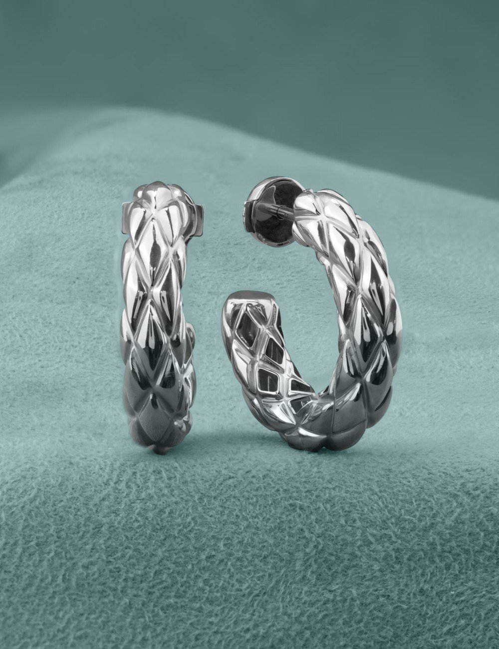 Серьги из белого золота 585 пробы