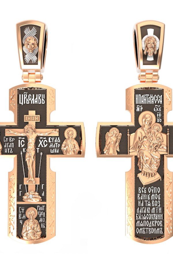 Крест из золота 585 пробы