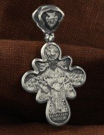 Крест из белого золота 585 пробы