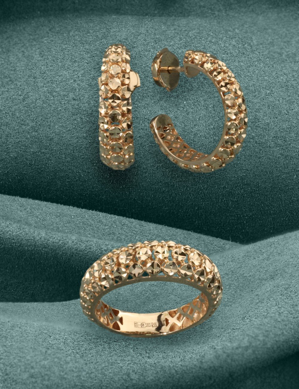 Серьги из золота 585 пробы