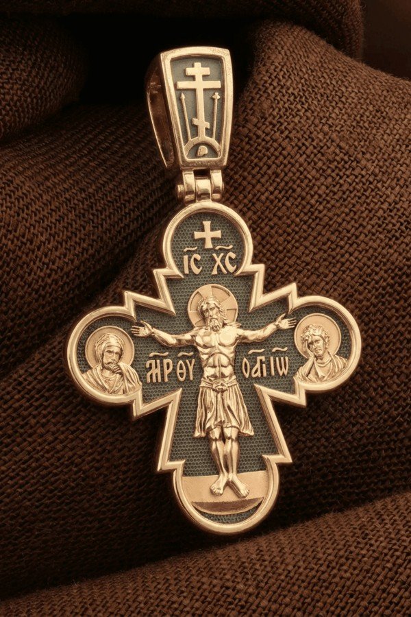 Крест из золота 585 пробы
