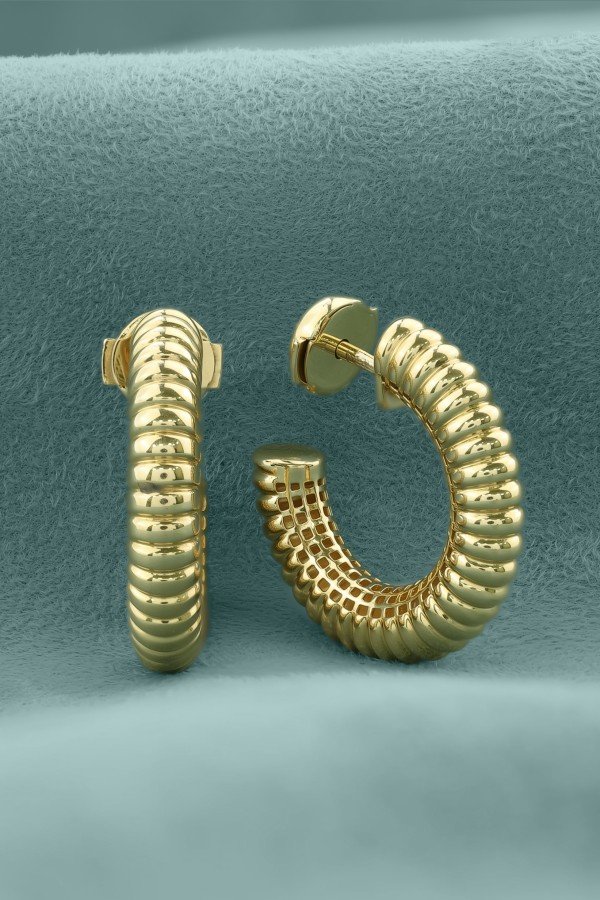 Серьги из лимонного золота 585 пробы