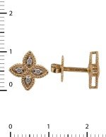 Серьги из золота 585 пробы c бриллиантами