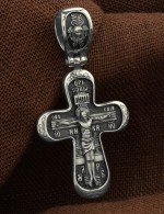 Крест из белого золота 585 пробы