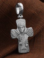 Крест из белого золота 585 пробы