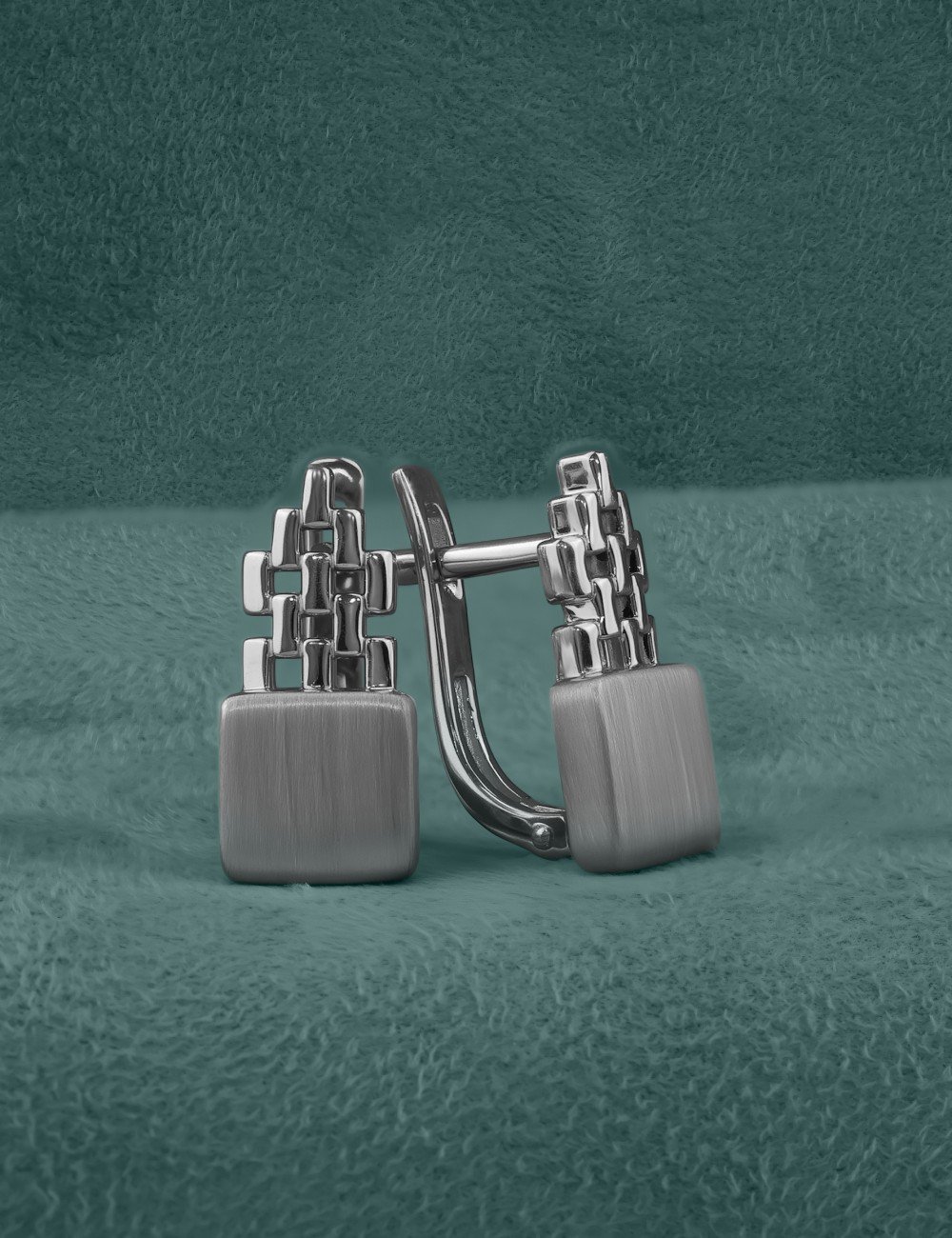 Серьги из белого золота 585 пробы