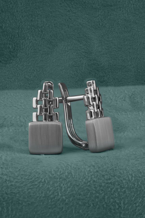 Серьги из белого золота 585 пробы