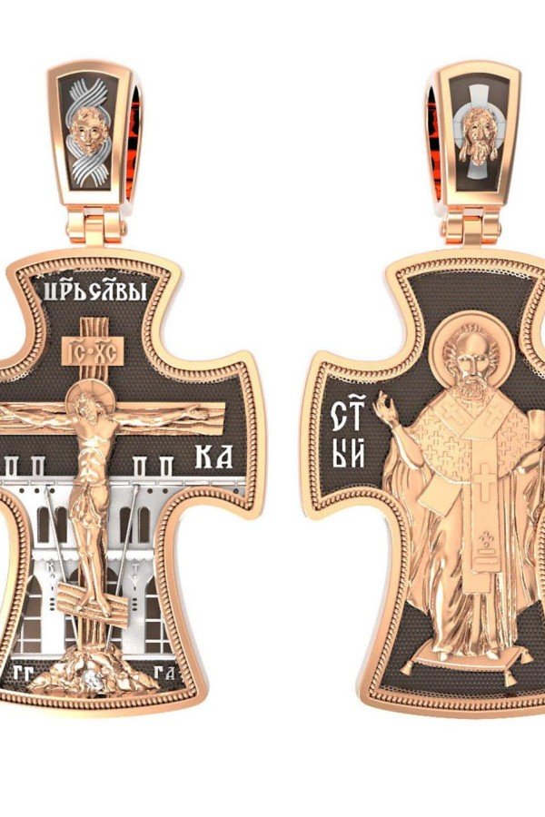 Крест из золота 585 пробы