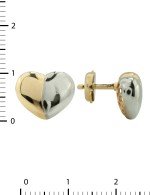 Серьги из лимонного золота 585 пробы