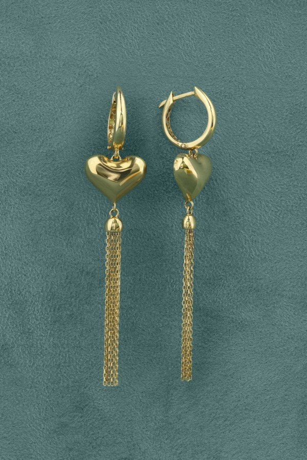 Серьги из лимонного золота 585 пробы
