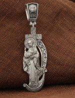 Образок из белого золота 585 пробы