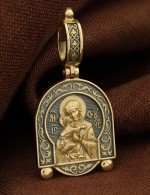 Образок из лимонного золота 585 пробы