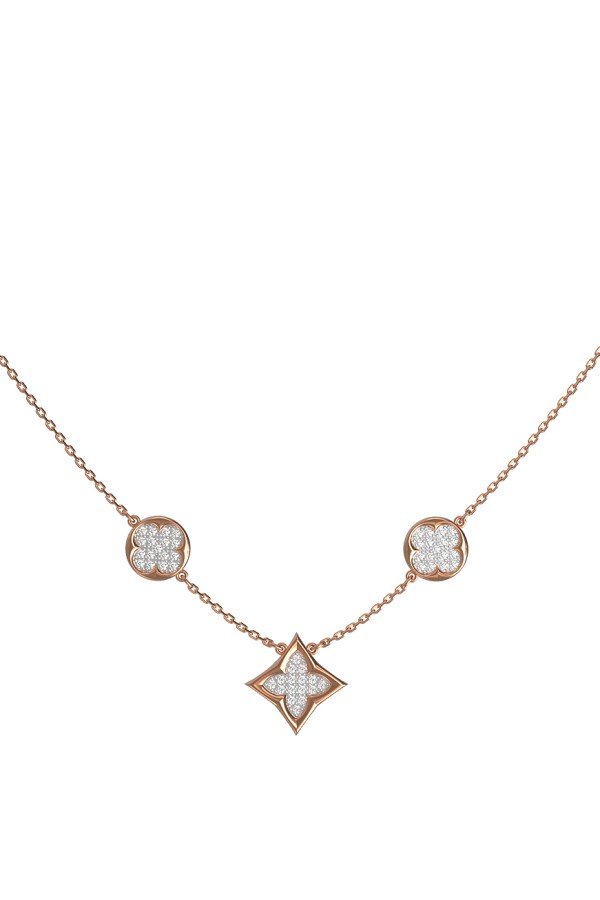 Колье из золота 585 пробы c бриллиантами