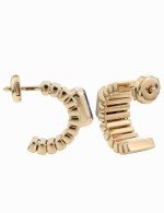 Серьги из золота 585 пробы c лазуритом