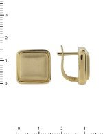 Серьги из лимонного золота 585 пробы