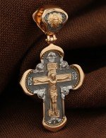 Крест из золота 585 пробы