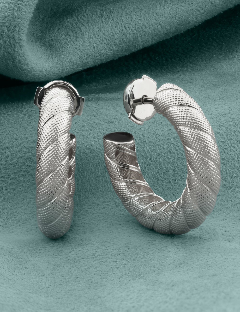 Серьги из белого золота 585 пробы