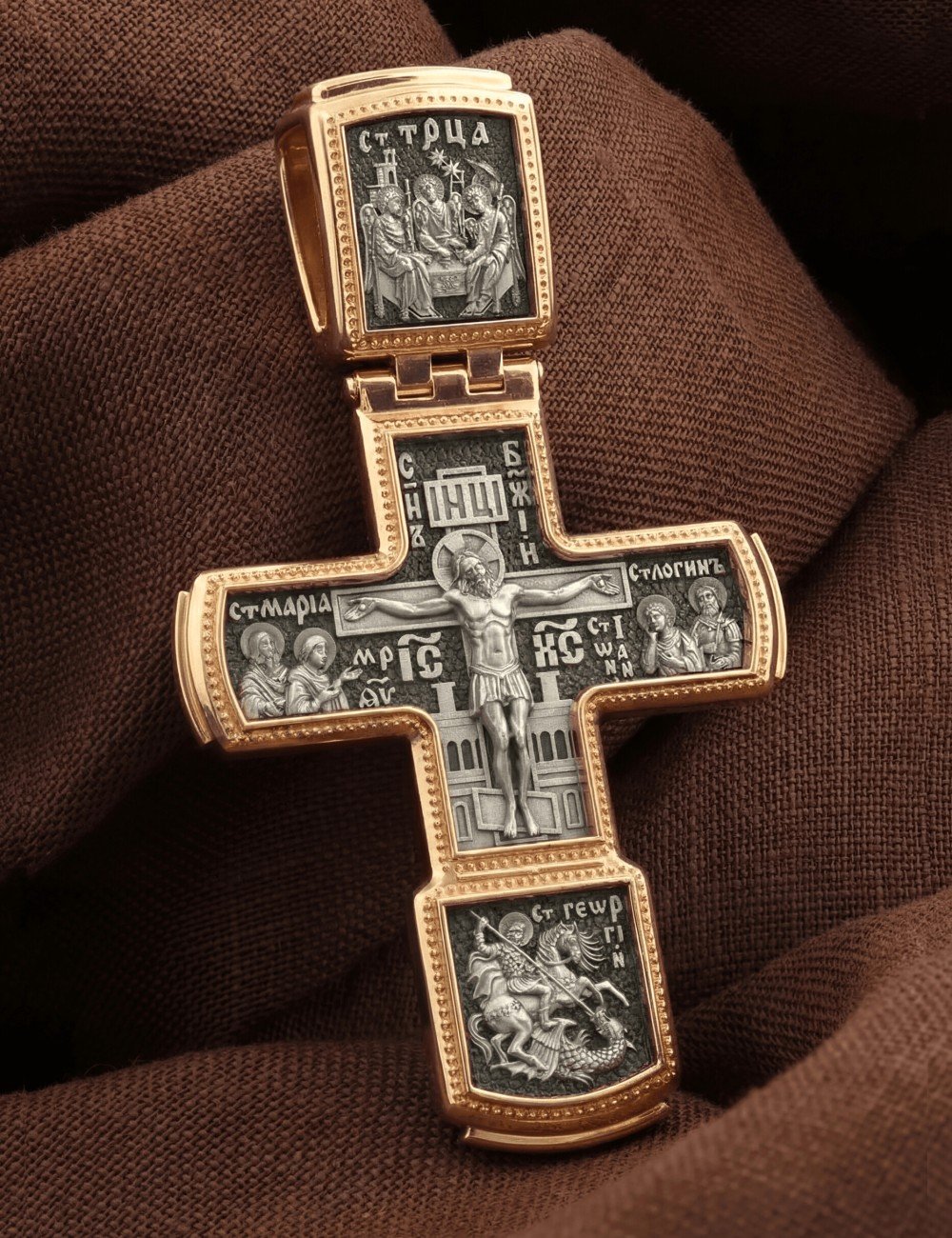 Крест из золота 585 пробы