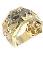 Кольцо из лимонного золота 585 пробы
