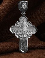 Крест из белого золота 585 пробы