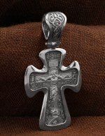 Крест из белого золота 585 пробы