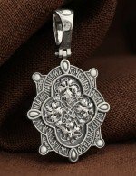 Образок из белого золота 585 пробы