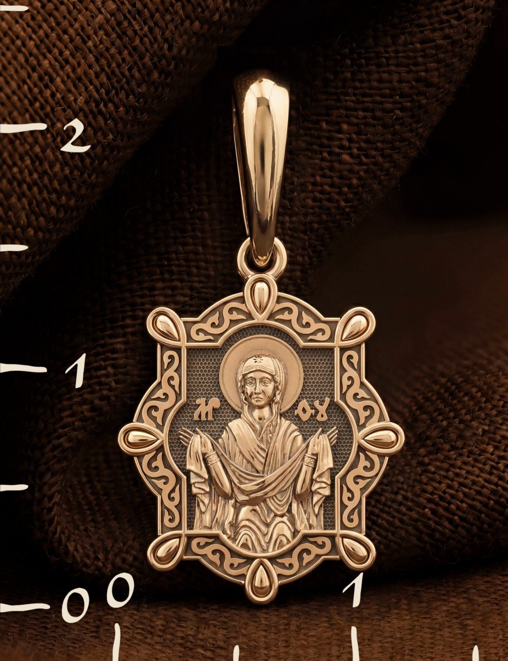 Образок из золота 585 пробы