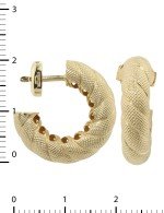 Серьги из лимонного золота 585 пробы