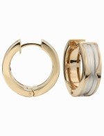 Серьги из золота 585 пробы c рубином
