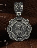 Образок из белого золота 585 пробы