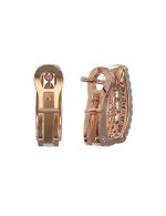 Серьги из золота 585 пробы c бриллиантами