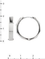 Серьги из белого золота 585 пробы