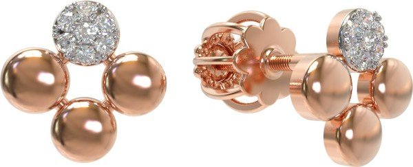 Серьги из золота 585 пробы c бриллиантами