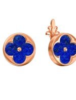 Серьги из золота 585 пробы c лазуритом